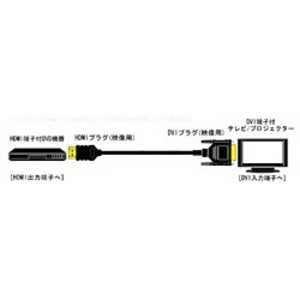 JVC HDMI⇔DVI変換ケーブル 映像機器用 ブラック [1.5m /HDMI⇔DVI /スタンダードタイプ] VX-HD215