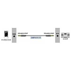 JVC オーディオコード ステレオミニプラグ⇔ステレオミニプラグ(小型プラグ)(1.0m) CN-MM100(B)(ブラック)