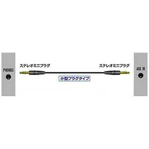 JVC オーディオコード ステレオミニプラグ⇔ステレオミニプラグ(小型プラグ)(1.5m) CN-MM150(B)(ブラック)