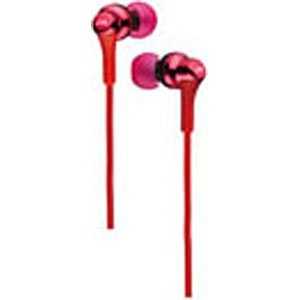 JVC イヤホン カナル型 レッド [φ3.5mm ミニプラグ] HA-FR26-R