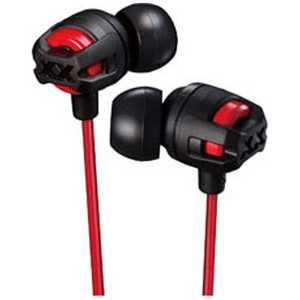 JVC 【アウトレット】イヤホン カナル型 レッド [φ3.5mm ミニプラグ] HA-FX101M-R