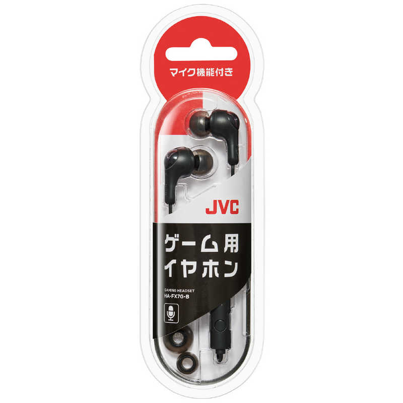 JVC JVC ゲーム用インナーイヤーイヤホン ブラック [φ3.5mm ミニプラグ] HA-FX7G-B HA-FX7G-B
