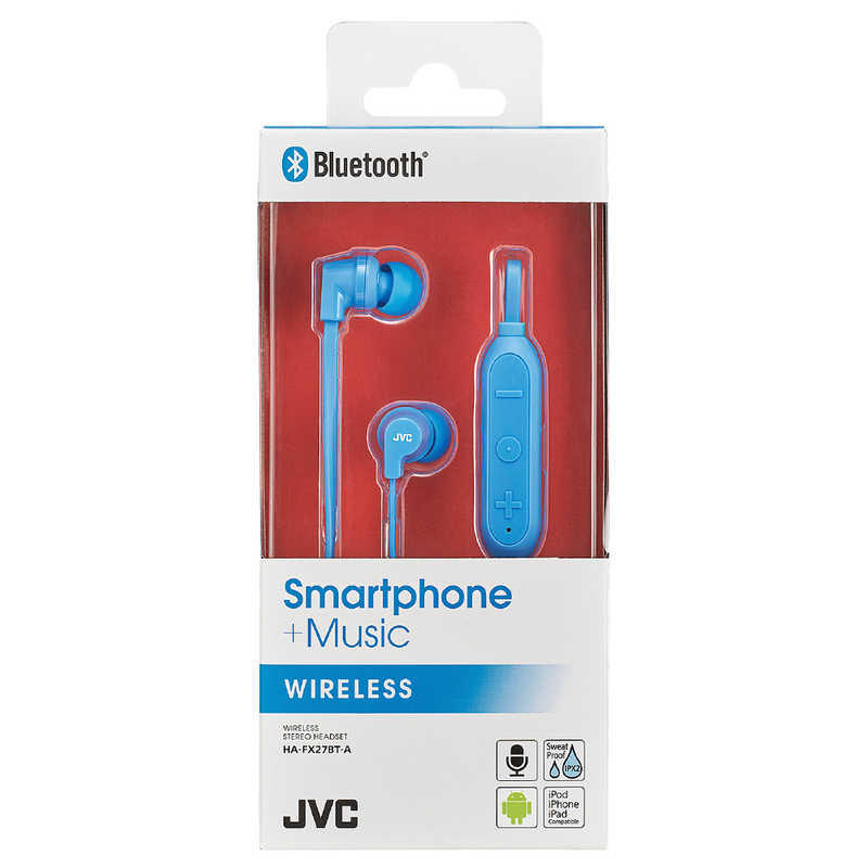 JVC JVC Bluetoothイヤホン ブルー HA-FX27BT-A HA-FX27BT-A