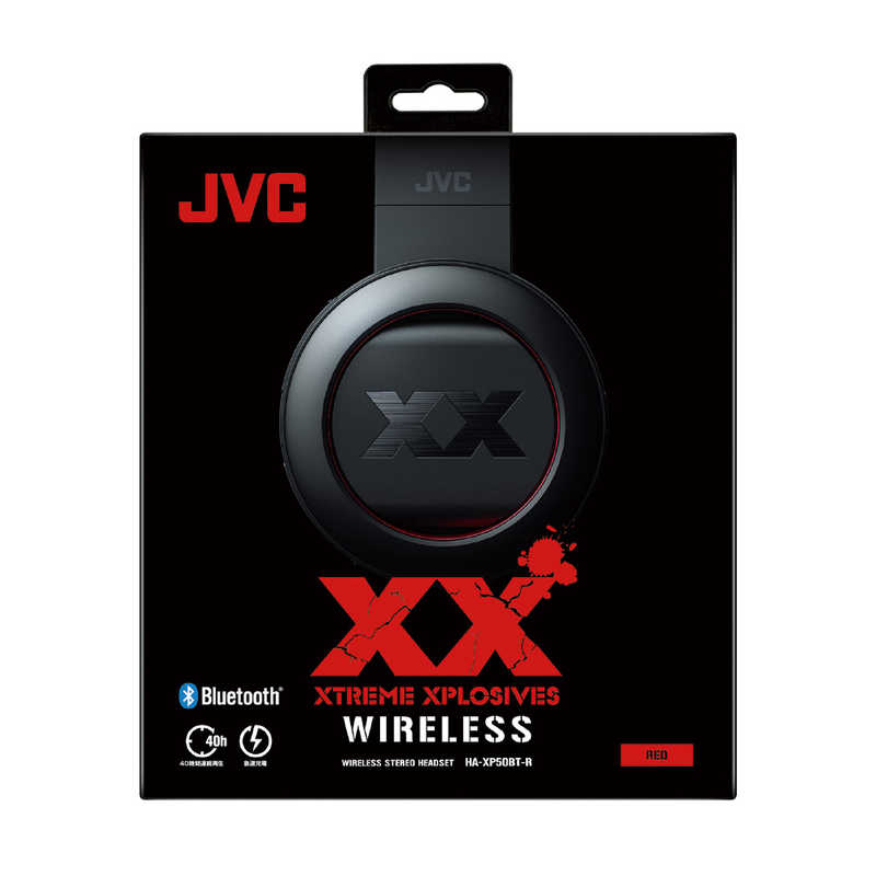 JVC JVC ワイヤレスヘッドホン リモコン・マイク対応 レッド HA-XP50BT-R HA-XP50BT-R