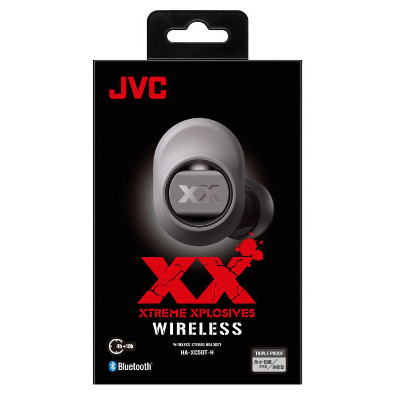JVC JVC フルワイヤレスイヤホン [マイク対応 /ワイヤレス(左右分離) /Bluetooth] HA-XC50T-H グレｰ HA-XC50T-H グレｰ