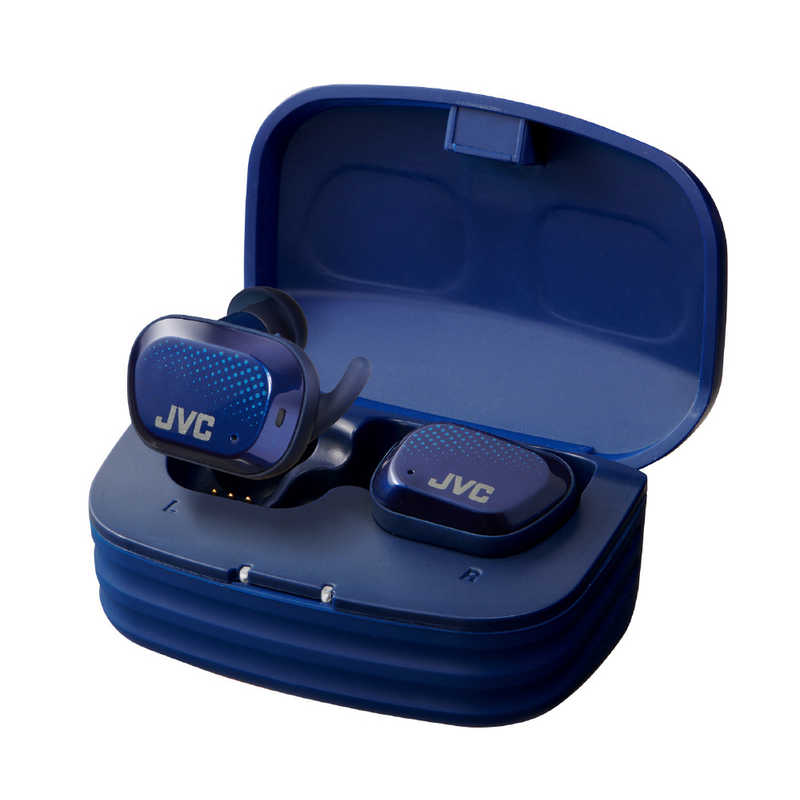 JVC JVC フルワイヤレスイヤホン [リモコン･マイク対応 /ワイヤレス(左右分離) /Bluetooth] HA-AE5T-A ブルｰ HA-AE5T-A ブルｰ