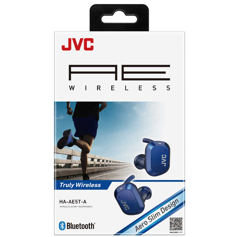 JVC JVC フルワイヤレスイヤホン [リモコン･マイク対応 /ワイヤレス(左右分離) /Bluetooth] HA-AE5T-A ブルｰ HA-AE5T-A ブルｰ