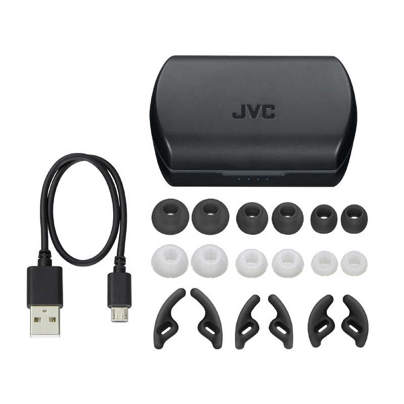 JVC JVC フルワイヤレスイヤホン リモコン・マイク対応 ブラック HA-ET45T-B HA-ET45T-B