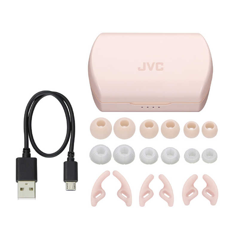 JVC JVC フルワイヤレスイヤホン リモコン・マイク対応 ピンク HA-ET45T-P HA-ET45T-P