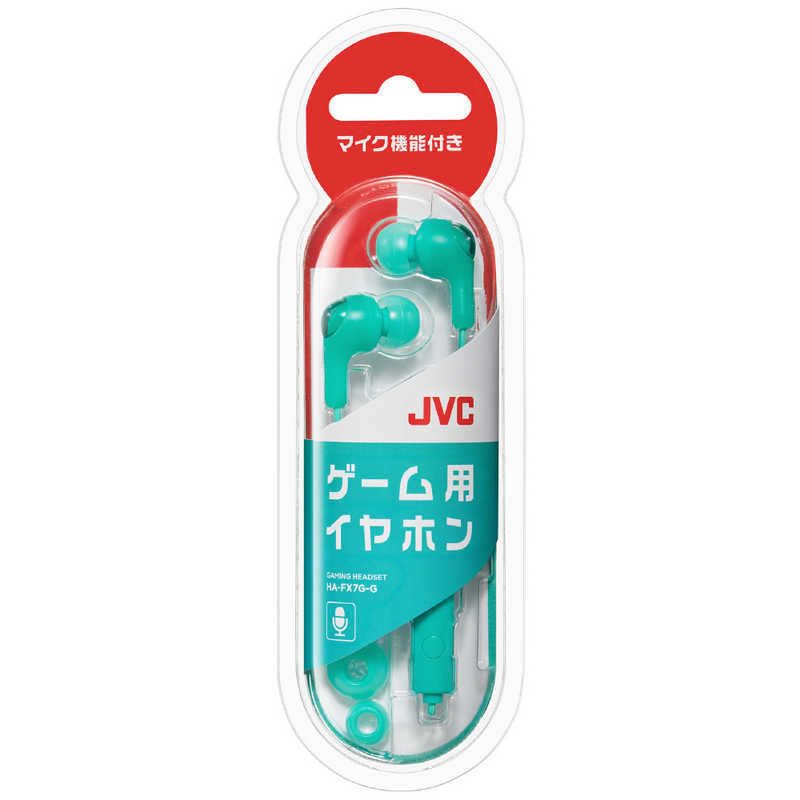 JVC JVC ゲーム用インナーイヤーイヤホン マイク付 グリーン [φ3.5mm ミニプラグ] HA-FX7G-G HA-FX7G-G