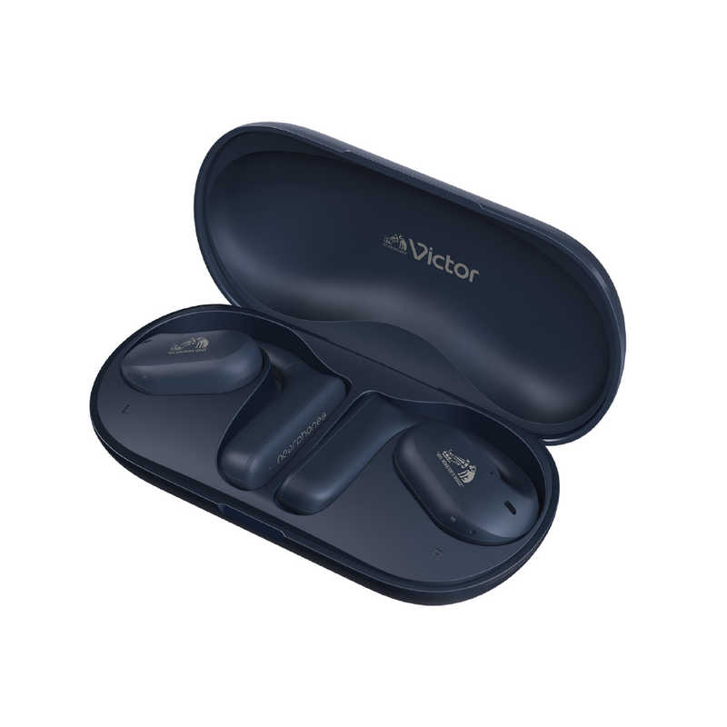 JVC JVC イヤーカフ型 フルワイヤレスイヤホン Victor ブルー [リモコン・マイク対応 /ワイヤレス(左右分離) /Bluetooth] HA-NP35T-A HA-NP35T-A