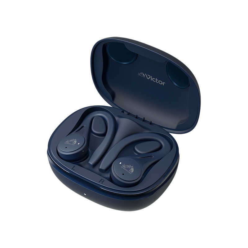 JVC JVC フルワイヤレスイヤホン ブルー [リモコン・マイク対応 /ワイヤレス(左右分離) /Bluetooth] HA-EC25T-A HA-EC25T-A