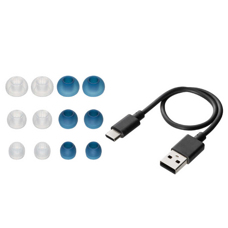 JVC JVC フルワイヤレスイヤホン ブルー [リモコン・マイク対応 /ワイヤレス(左右分離) /Bluetooth] HA-EC25T-A HA-EC25T-A