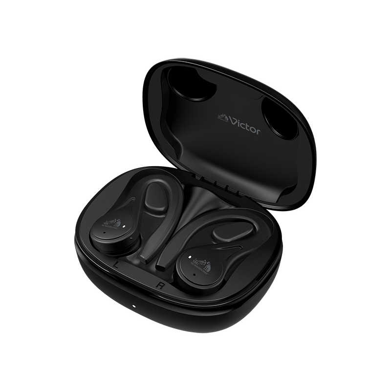 JVC JVC フルワイヤレスイヤホン ブラック [リモコン・マイク対応 /ワイヤレス(左右分離) /Bluetooth] HA-EC25T-B HA-EC25T-B