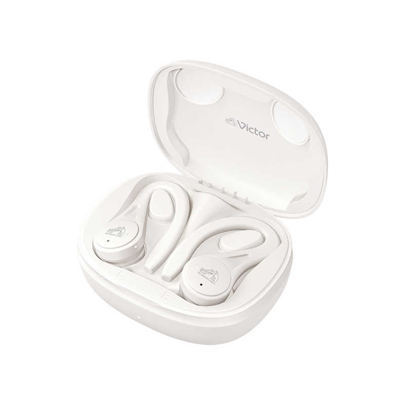 JVC JVC フルワイヤレスイヤホン ホワイト [リモコン・マイク対応 /ワイヤレス(左右分離) /Bluetooth] HA-EC25T-W HA-EC25T-W