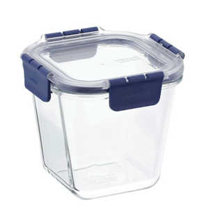 ベストコ 耐熱 オーブン調理 ガラス容器 保存容器 深型 スクエア 950ml トップクラス ロック＆ロック LBG217