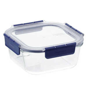 ベストコ 耐熱 オーブン調理 ガラス容器 保存容器 スクエア 1.4L トップクラス ロック＆ロック LBG234