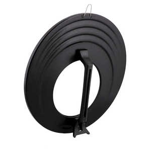 ベストコ フライパン ガラス蓋 スタンド式 XL 26cm 28cm 30cm 32cm 兼用 ぱたっぴたっ ブラック ND-8324