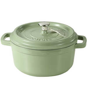 ベストコ CAROTE(カローテ) ココット鍋 22cm IH ガス火対応 鋳鉄 ホーロー 無水鍋 アップルグリーン NM-5233 ベストコ CAROTE(カローテ) ココット鍋 22cm IH ガス火対応 鋳鉄 ホーロー 無水鍋 アップルグリーン NM-5233