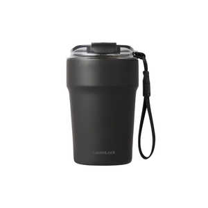 ベストコ タンブラー 400ml ふた付き 保温 保冷 セラミック ロック＆ロック メトロカフェ ブラック LHC4356BLK