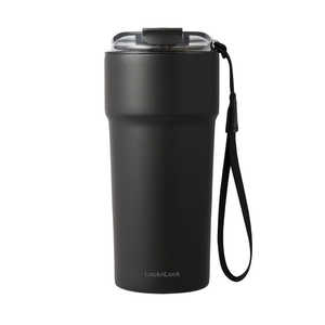 ベストコ タンブラー 650ml ふた付き 保温 保冷 セラミック ロック＆ロック メトロカフェ ブラック LHC4359BLK