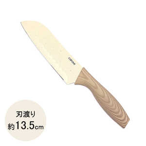 ベストコ CAROTE(カローテ) セラミック 包丁 三徳 135mm さや付き 軽量 アイボリー NM-5361