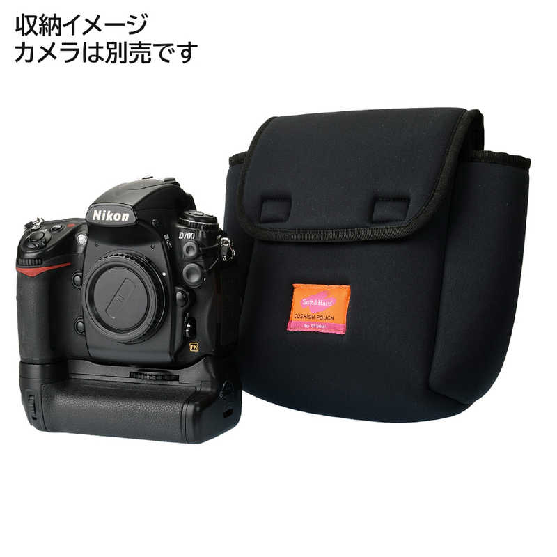 エツミ エツミ 極厚デジタルクッションポーチ カメラボディL ブラック E-5299 E-5299
