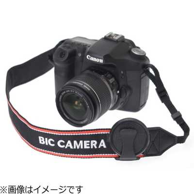 PROD ヴィンテージカメラ　レンズキャップつき レンズがキラリ☆カメラチャームのレンズキャップストラップ【ゴールド