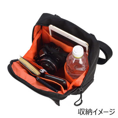 エツミ Coleman スクエアショルダーバッグ ブラック CO-8776 の通販