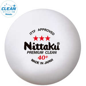 ニッタク 卓球用品 Nittaku ユニセックス 3スター プレミアム クリーン 3個入 シロ NB1700 ニッタク 卓球用品 Nittaku ユニセックス 3スター プレミアム クリーン 3個入 シロ NB1700