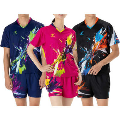 ニッタク　卓球用品 男女兼用 ブライトバーストシャツ XO ネイビー　NW-2218 ニッタク 卓球用品 男女兼用 ブライトバーストシャツ XO ネイビー NW