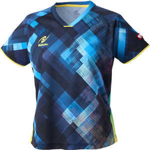 ニッタク 卓球用品 エクラインレディースシャツ  [女性用 /XOサイズ]  ブルー (返品交換不可) NW-2220