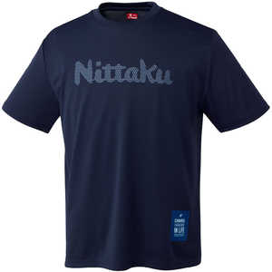 ニッタク 卓球用品 Nittaku ユニセックス NittakuドットTシャツ ネイビー L NX2015 ニッタク 卓球用品 Nittaku ユニセックス NittakuドットTシャツ ネイビー L NX2015