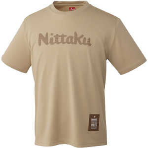 ニッタク 卓球用品 Nittaku ユニセックス NittakuドットTシャツ ベージュ XO NX2015 ニッタク 卓球用品 Nittaku ユニセックス NittakuドットTシャツ ベージュ XO NX2015