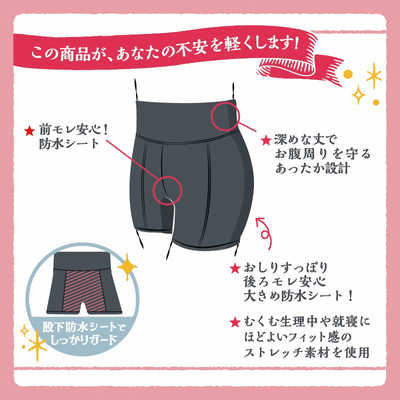 西川 まもら騎士（ナイト） 生理用オーバーパンツ Mサイズ