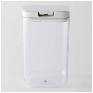 マーナ 保存容器トール ホワイト ［約1200ml/電子レンジ非対応/食洗器非対応］ K763W