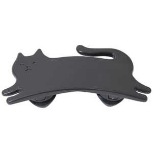 マーナ ほぐストラップ ネコ ブラック S454BK