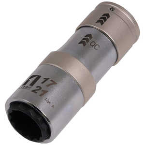 イチネンミツトモ ミツトモQCソケットダブル17/21mm12角 19843 イチネンミツトモ ミツトモQCソケットダブル17/21mm12角 19843