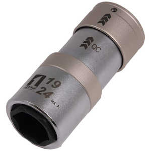 イチネンミツトモ ミツトモQCソケットダブル19/24mm6角 19844 イチネンミツトモ ミツトモQCソケットダブル19/24mm6角 19844