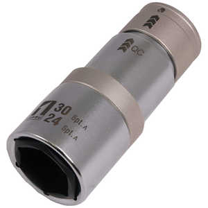 イチネンミツトモ ミツトモQCソケットダブル24/30mm6角 19845 イチネンミツトモ ミツトモQCソケットダブル24/30mm6角 19845