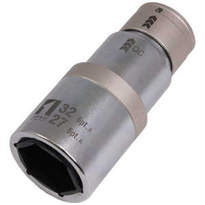 イチネンミツトモ ミツトモQCソケットダブル27/32mm6角 19846 イチネンミツトモ ミツトモQCソケットダブル27/32mm6角 19846