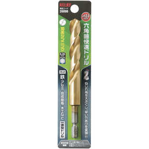 イチネンミツトモ RELIEF 六角軸快速ドリル チタンコーティング 12.0mm 一体型 26898