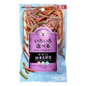 ドギーマン ドギースナック バリュー ササミと緑黄色野菜 80g ドギーマン ドギースナック バリュー ササミと緑黄色野菜 80g