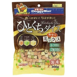ドギーマン ひとくちダイス ササミミックス 300g ドギーマン ひとくちダイス ササミミックス 300g