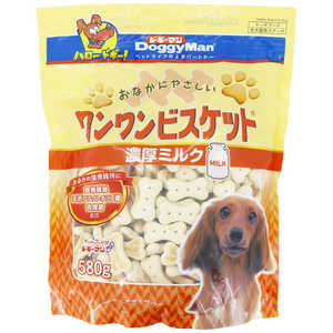 ドギーマン おなかにやさしいワンワンビスケット濃厚ミルク580g ドギーマン おなかにやさしいワンワンビスケット濃厚ミルク580g