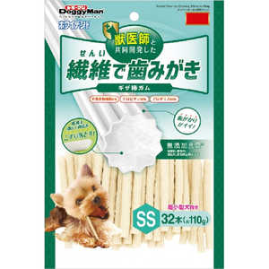 ドギーマン ホワイデント 繊維で歯みがき SS 32本 ドギーマン ホワイデント 繊維で歯みがき SS 32本