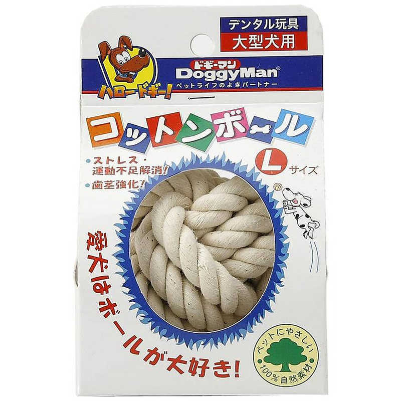 ドギーマン コットンフォアボール M 犬 おもちゃ ボール 犬 猫 うさぎ用品 E Pooky イープーキー ペットハウス プーキー