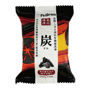 ペリカン石鹸 ペリカンファミリー石鹸炭 80g ペリカンFセツケンスミ