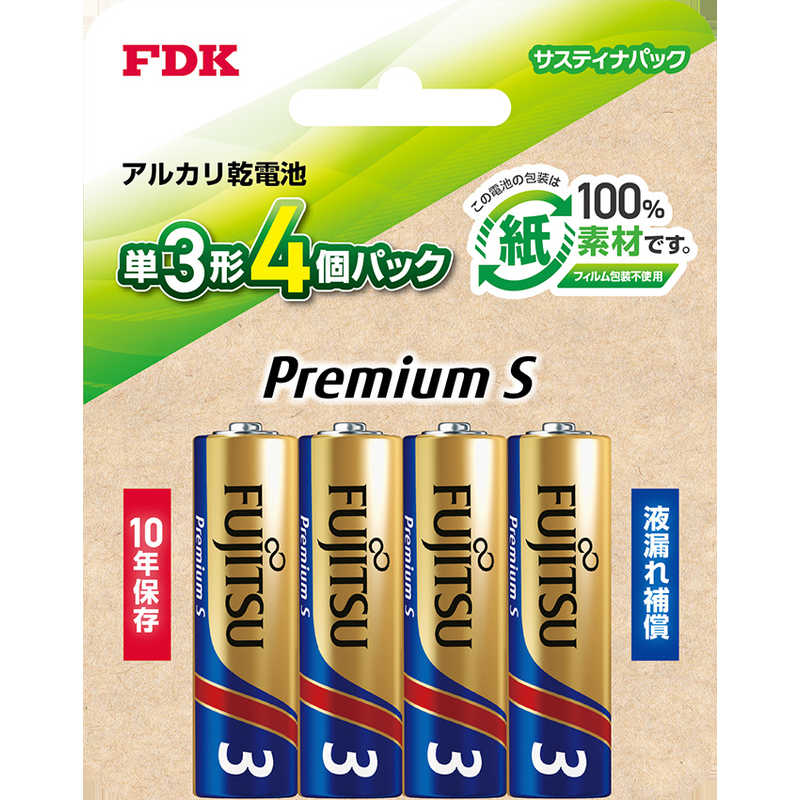 FDK FDK アルカリ単3(4個ブリスターパック) PremiumS LR6PS-4SB LR6PS-4SB