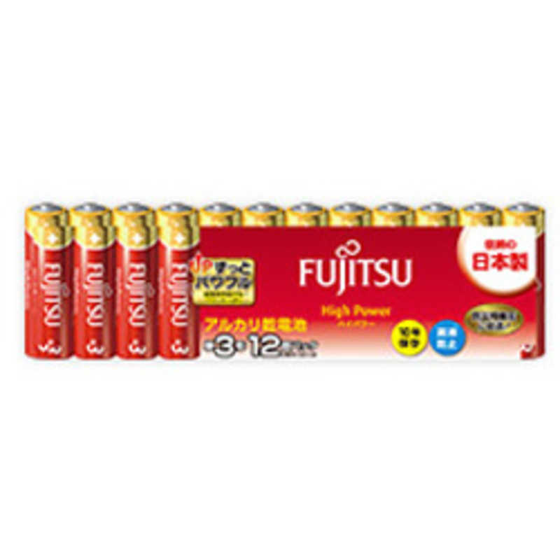 富士通　FUJITSU 富士通　FUJITSU 単3電池 ハイパワータイプ [12本/アルカリ] LR6FH12S LR6FH12S